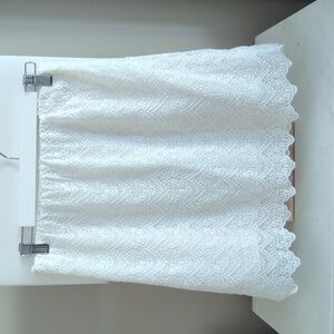 J Crew White Lace Skirt